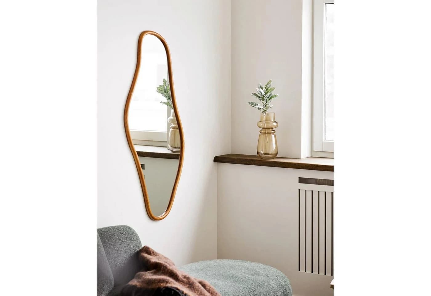 House Nordic Wandspiegel Brandsby Kiefernholz Braun - Bild 3