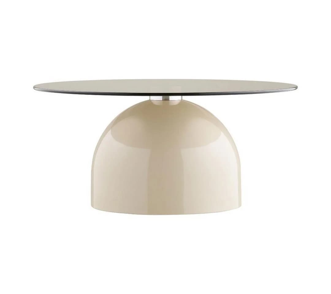 ebuy24 Couchtisch Solveig Ø70cm Beige/Grau