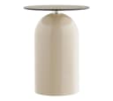ebuy24 Couchtisch Solveig Eckbord Beige Grau Ø40cm Bild 1