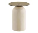 ebuy24 Couchtisch Solveig Eckbord Beige Grau Ø40cm Bild 2