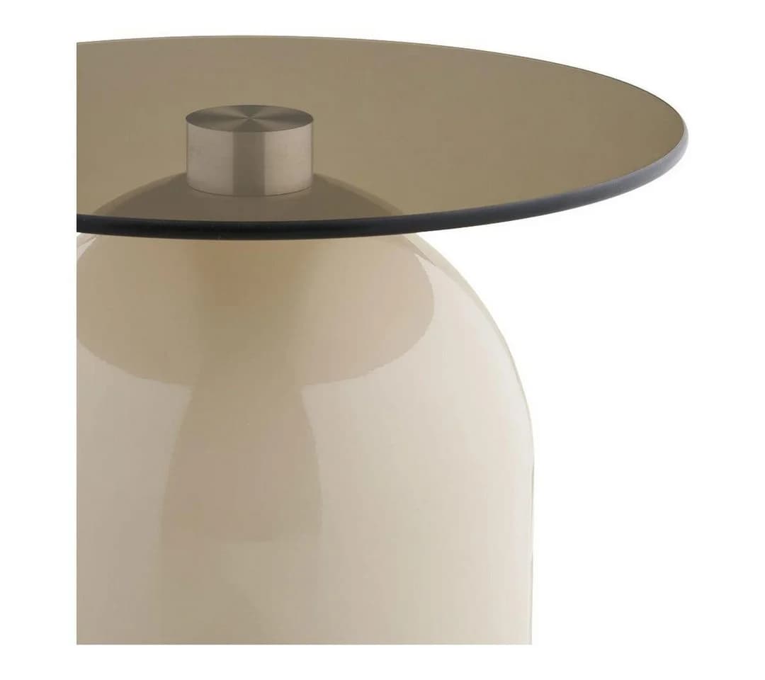 ebuy24 Couchtisch Solveig Eckbord Beige Grau Ø40cm - Bild 3
