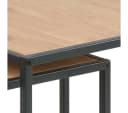 ACTONA GROUP Couchtisch Seaford Wildeiche-Optik Stahl 2-Teil-Set Bild 5