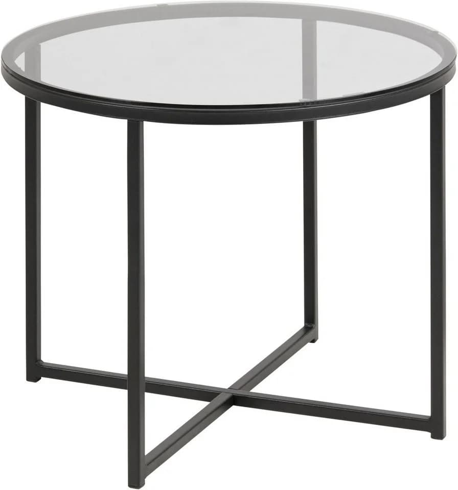 ACTONA GROUP Couchtisch Conrad Schwarz Glas Metall Skandi - Bild 2