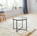 ACTONA GROUP Couchtisch Conrad Schwarz Glas Metall Skandi Bild 3