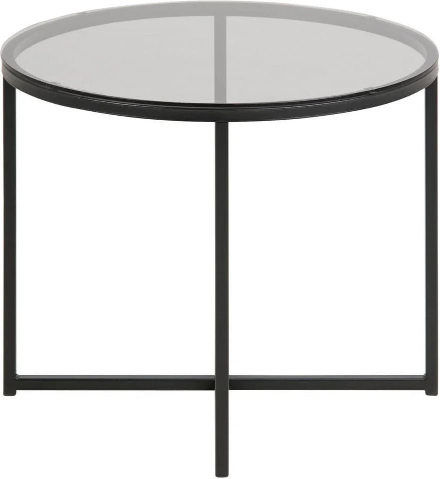ACTONA GROUP Couchtisch Conrad Schwarz Glas Metall Skandi - Bild 4