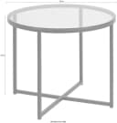 ACTONA GROUP Couchtisch Conrad Schwarz Glas Metall Skandi Bild 5