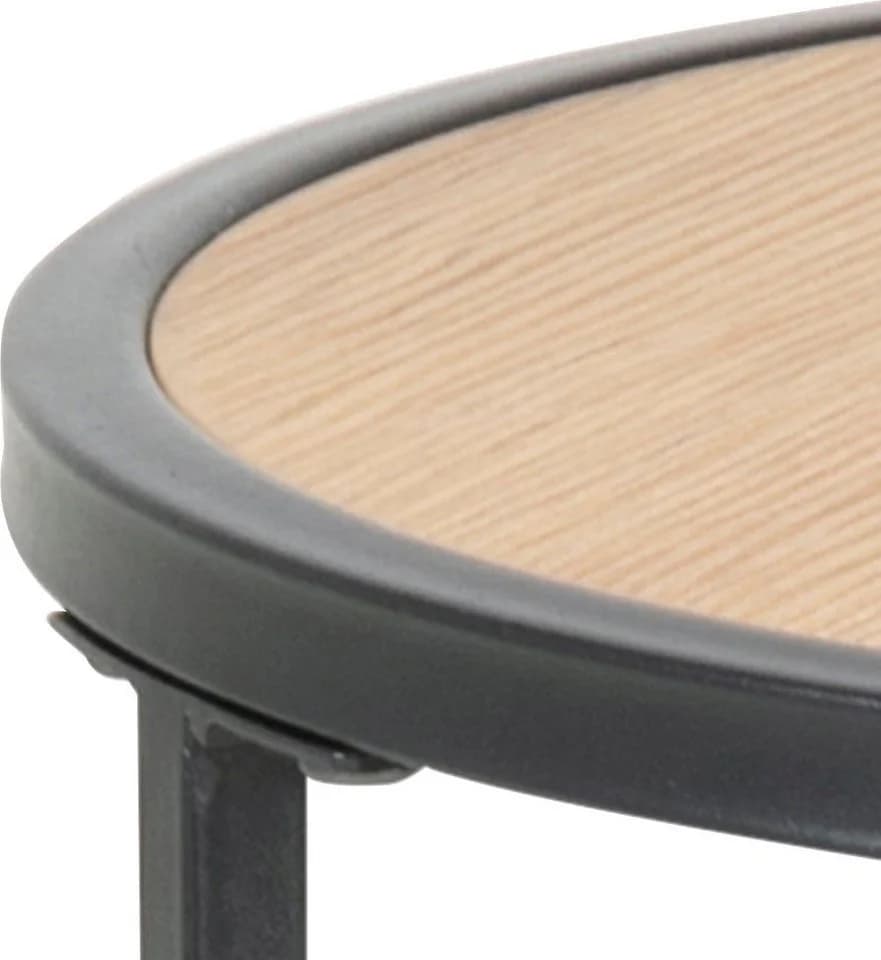 ACTONA GROUP Beistelltisch Rund Industrie-Look MDF - Bild 3
