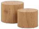 ACTONA GROUP Couchtisch-Set 2er Mice Skandi-Stil Braun Bild 1