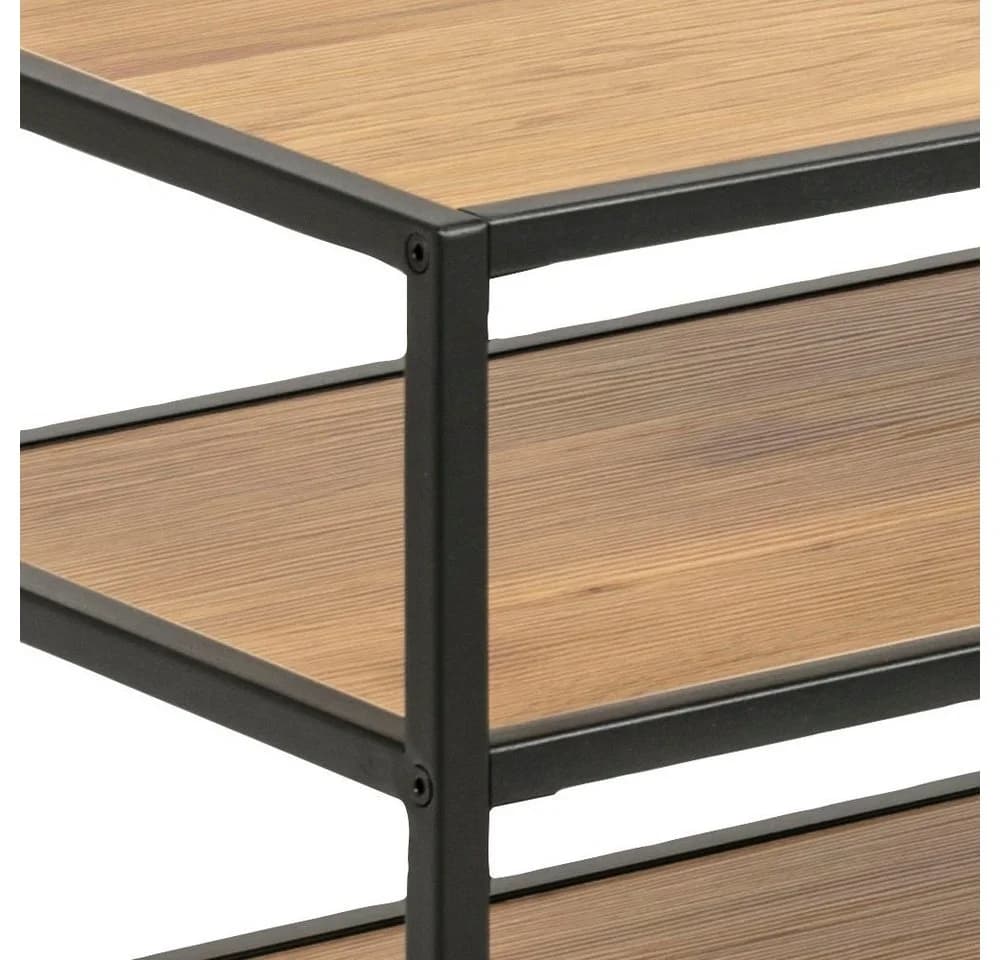 TV-Schrank ACTONA GROUP Industrie-Look Matt Schwarz - Bild 5