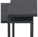 ACTONA GROUP Beistelltisch Infinity Set 3 Stück Schwarz Metall Bild 4