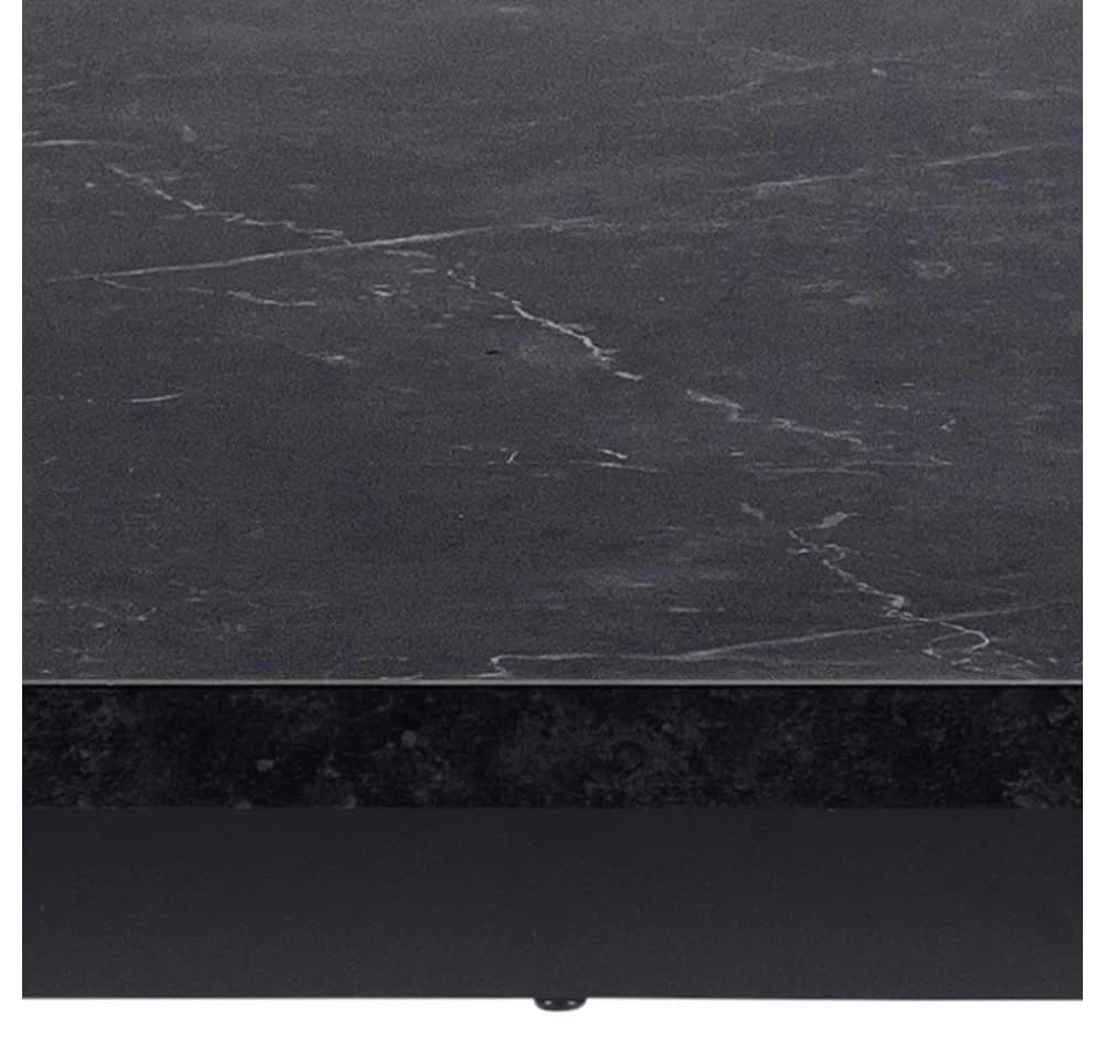 ACTONA GROUP Esstisch Amble Schwarz Rechteckig MDF Metall - Bild 4