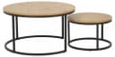 ACTONA GROUP Spiro Couchtisch Set 2-tlg. Schwarz/Beige Modern Skandinavisch Bild 5