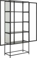 Glasvitrine ACTONA GROUP Schwarz Metallrahmen 4 Böden Bild 3