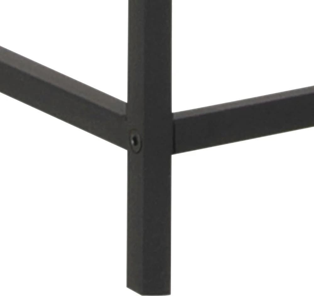 Glasvitrine ACTONA GROUP Schwarz Metallrahmen 4 Böden - Bild 5