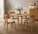 ACTONA GROUP Roxby Runder Esstisch Beige Eiche Natur Pflegeleicht Bild 4