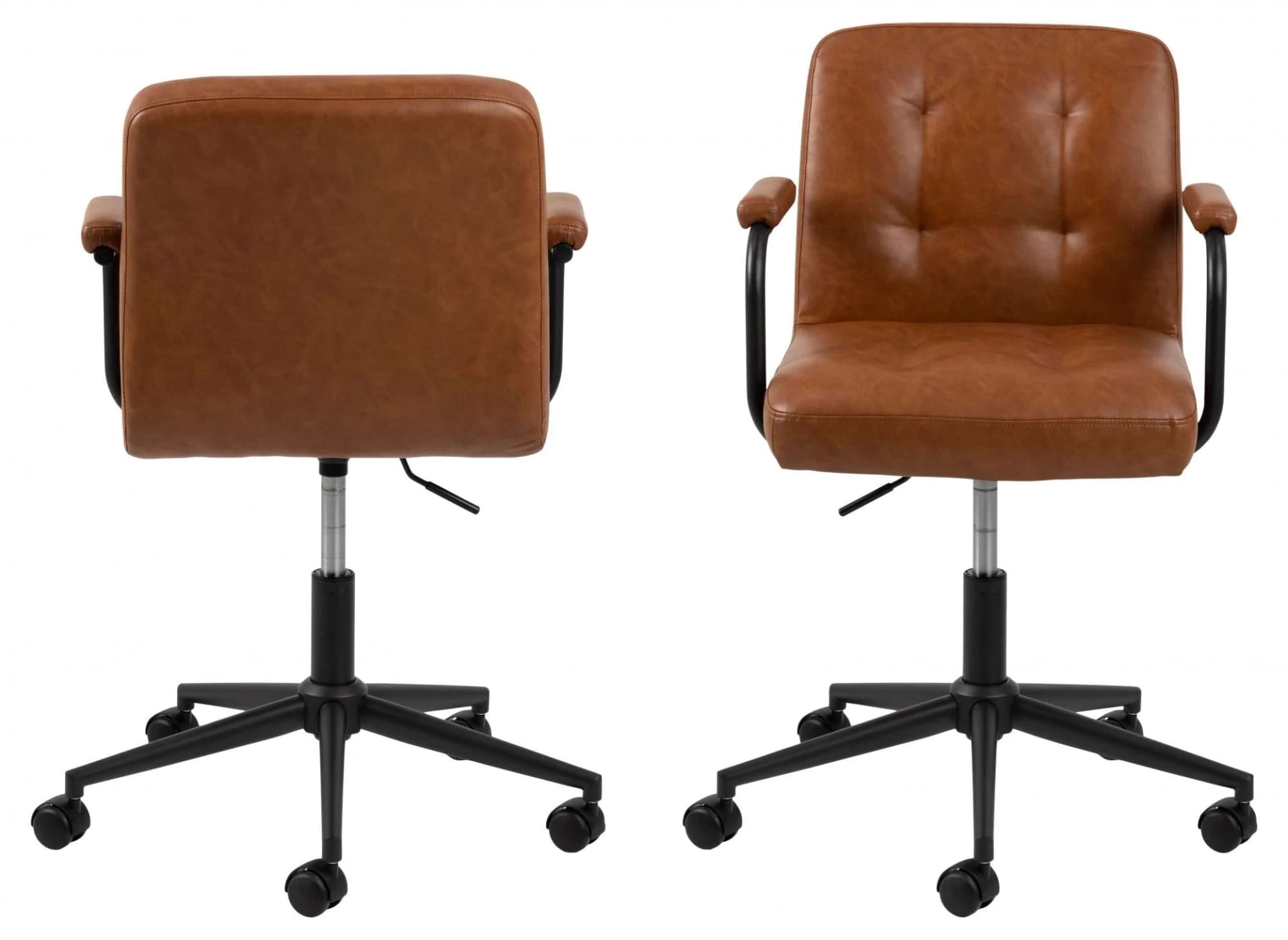 ACTONA GROUP Cosmo Drehstuhl - Cognac Kunstleder