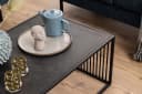 ACTONA GROUP Couchtisch Strington Schwarz Marmoroptik Glas Metall Bild 4