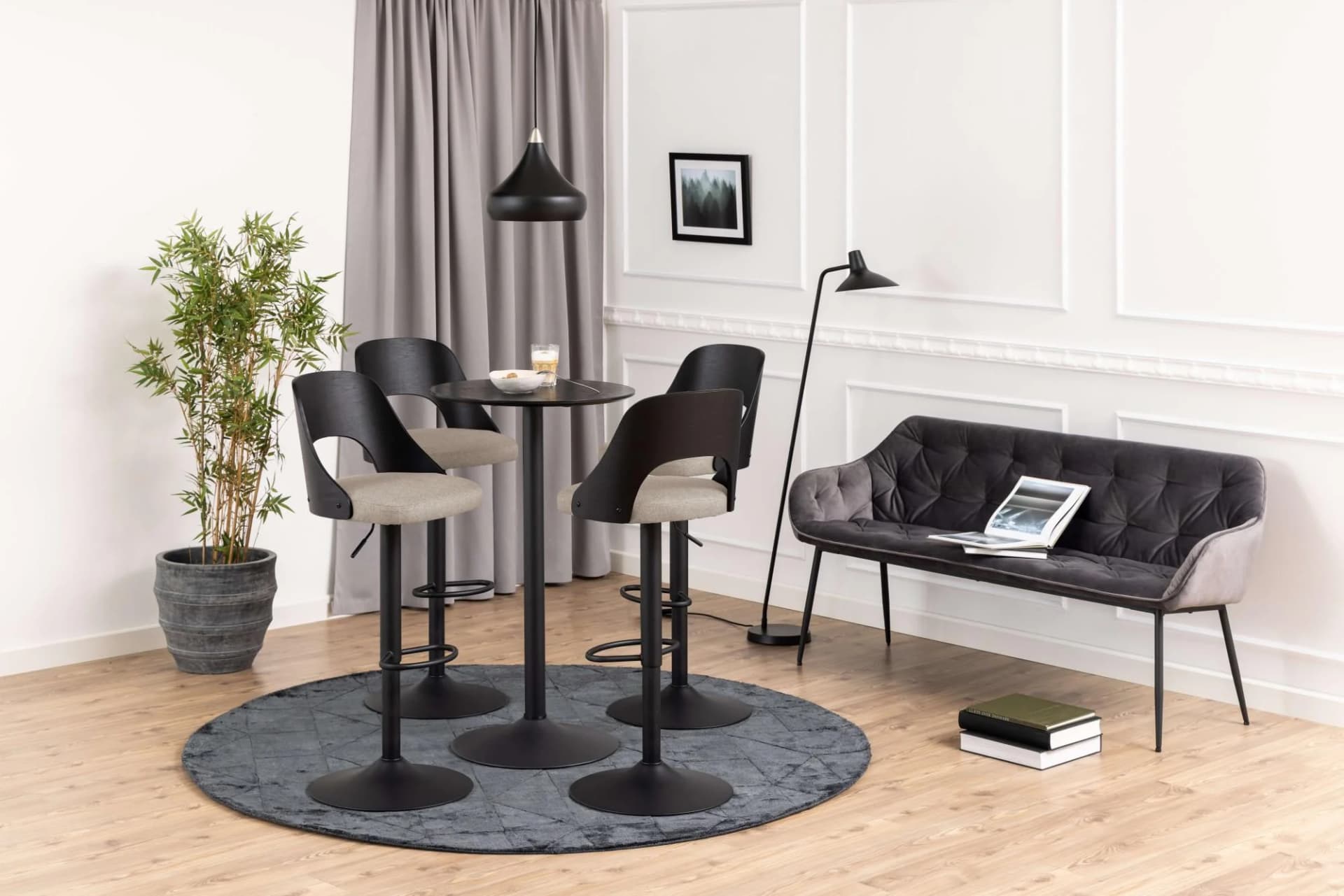 ACTONA GROUP Lucy Barhocker 2er Set Beige Stahl