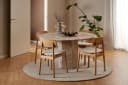 ACTONA GROUP Esstisch Naxos Marmor Matt Latte Braun Bild 2