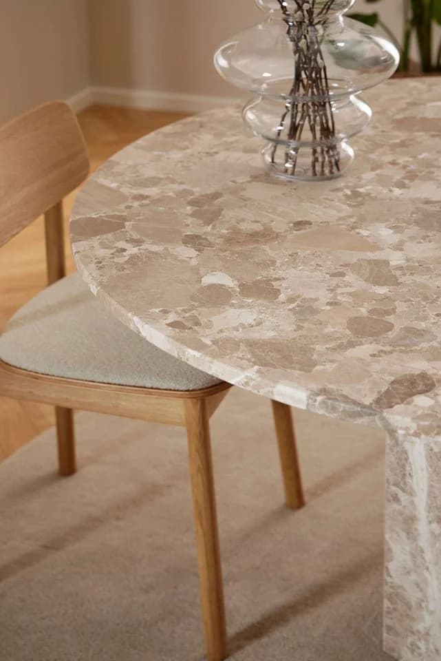 ACTONA GROUP Esstisch Naxos Marmor Matt Latte Braun - Bild 5
