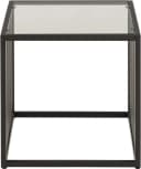 ACTONA GROUP Couchtisch Strington Beistelltisch, Ecktisch, schwarzer Marmoroptik, vertikalen Metalllamellen Bild 3