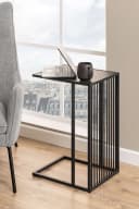 ACTONA GROUP Beistelltisch Schwarz MDF Stahl Bild 1