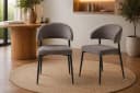 ACTONA GROUP Edina Esszimmerstuhl 2er-Set Skandinavisch Grau-Braun Bild 2