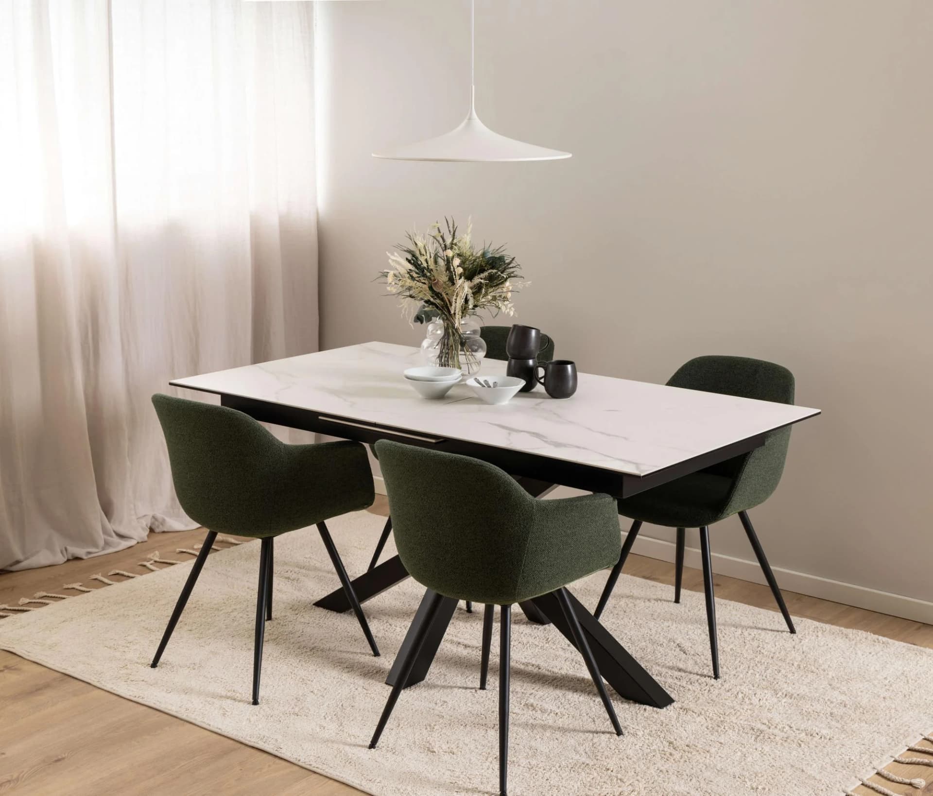 ACTONA GROUP Esstisch Heaven ausziehbar Keramik Stahl