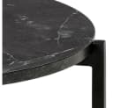 Dekorativer Beistelltisch in Schwarz aus MDF und Melamin Bild 4