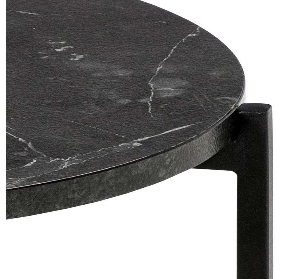 Dekorativer Beistelltisch in Schwarz aus MDF und Melamin - Bild 4