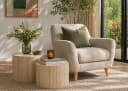 ACTONA GROUP Dice Couchtisch-Set Beige Steinoptik 2er-Set Bild 4