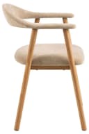 Mid.you Armlehnstuhl Eiche Beige Massivholz Bild 4