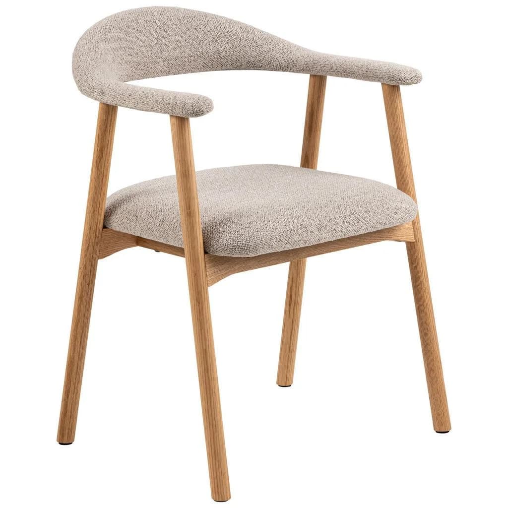 ACTONA GROUP Esszimmerstuhl Addi 2er-Set Beige Eiche