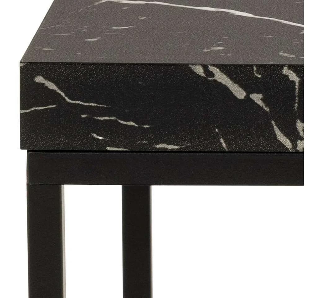 ACTONA GROUP Couchtisch Barossa Quadratisch Steinoptik Schwarz - Bild 5