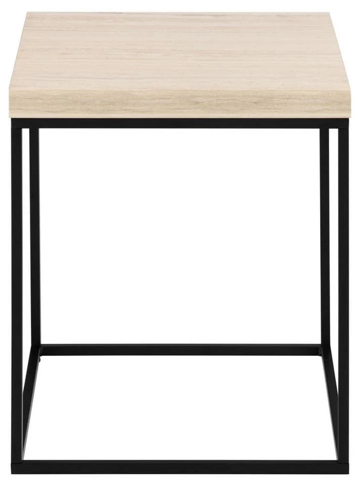 ACTONA GROUP Couchtisch Barossa Steinoptik Beige Schwarz