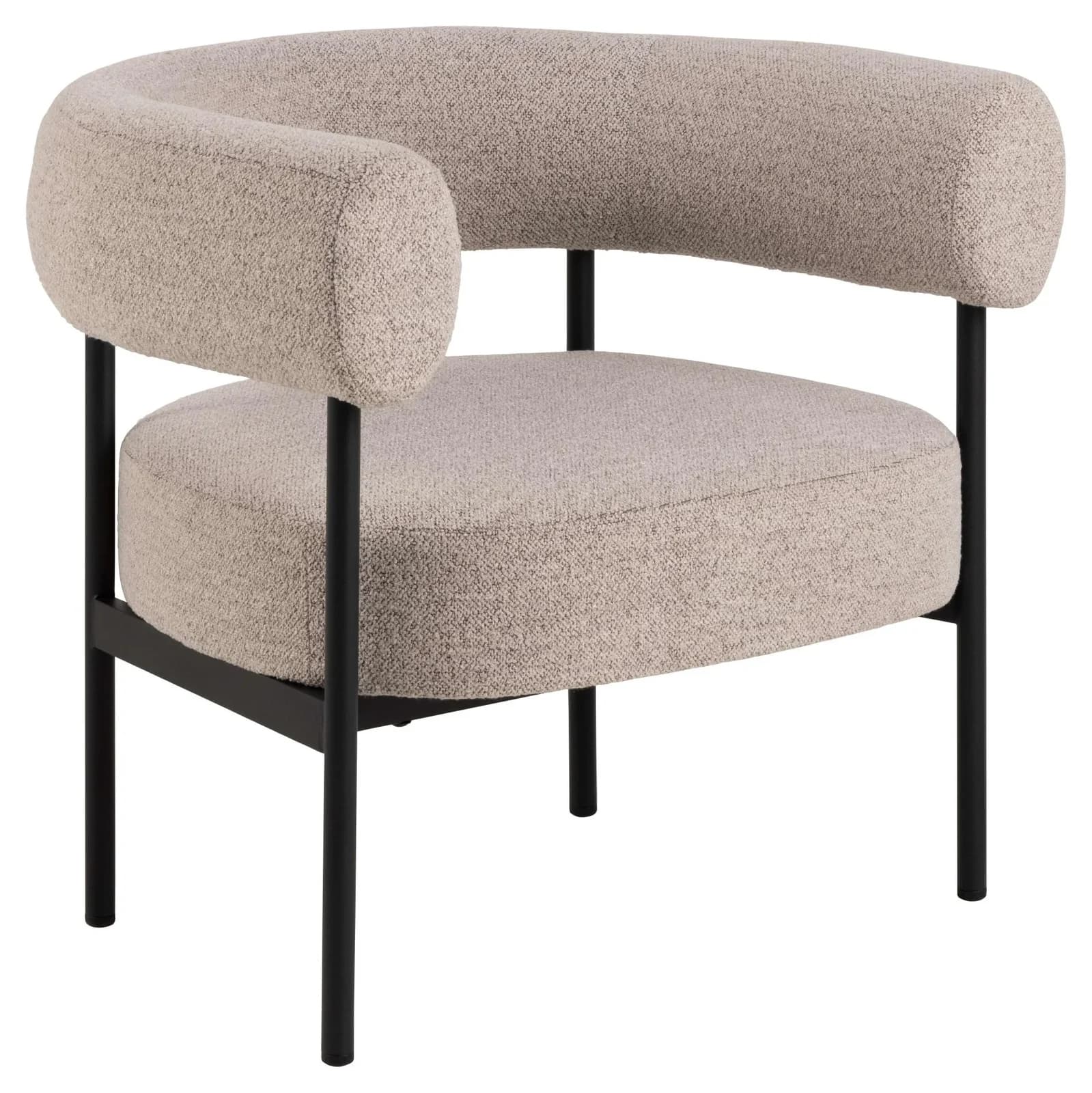 ebuy24 Relaxsessel Oakfield Beige Stoff Sessel Loungesessel