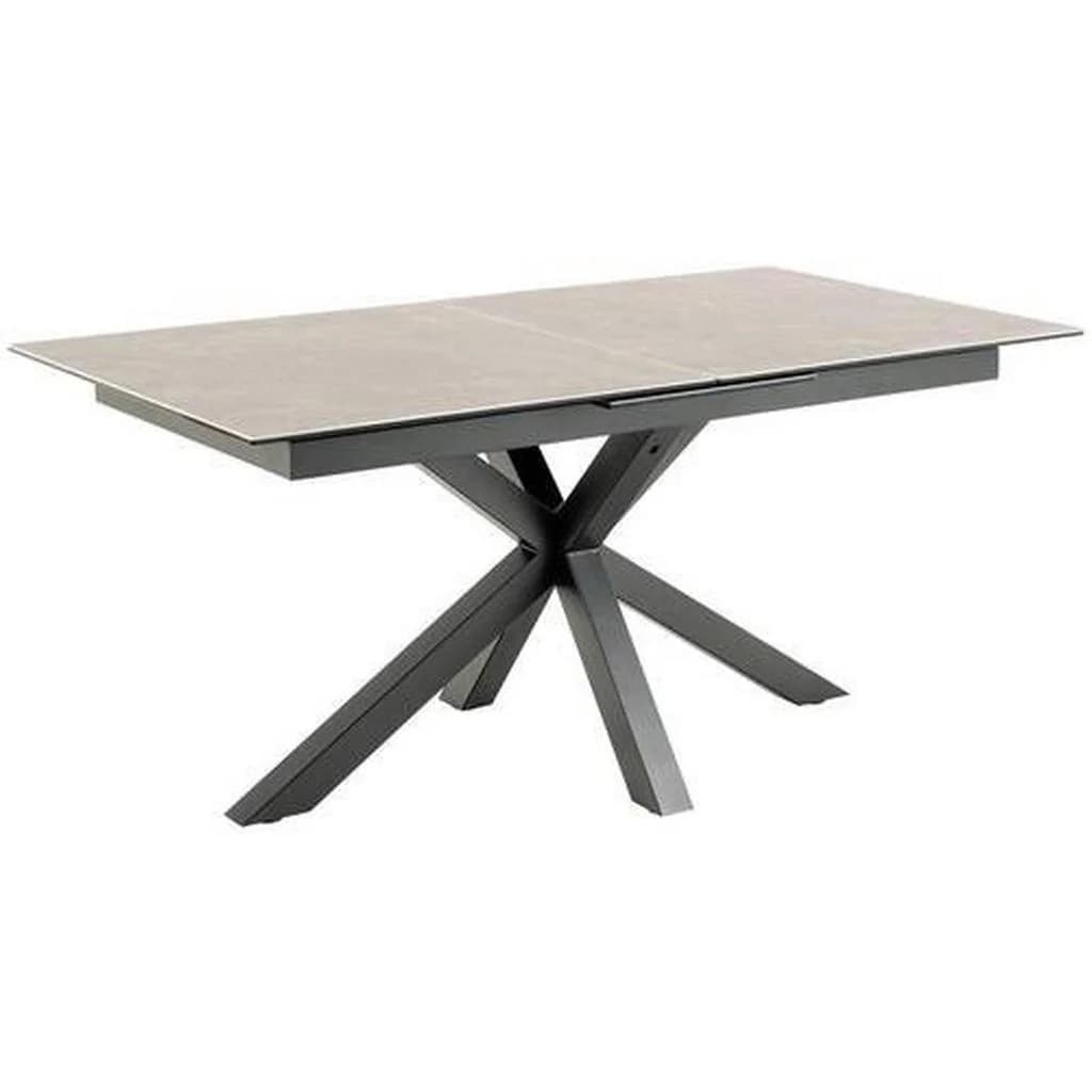 Mid.you Esstisch Grau Keramik Ausziehbar 90x76x168-210 cm