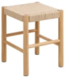 ACTONA GROUP Stuhl Alvin Hocker Off-white Papiergeflecht Scandi-Stil Bild 2