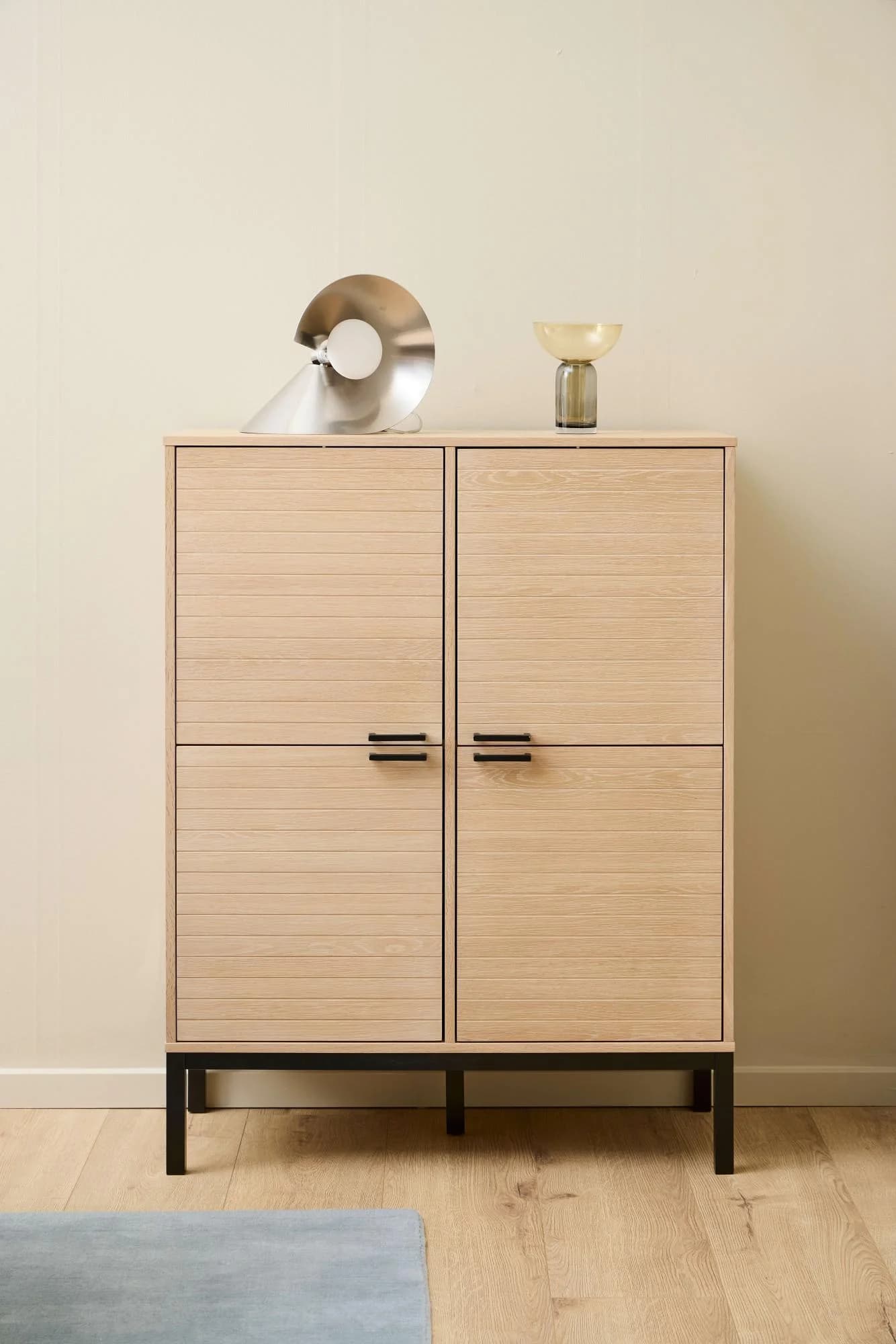ACTONA GROUP Kensington Anrichte Beige 4 Türen 6 Böden Modern