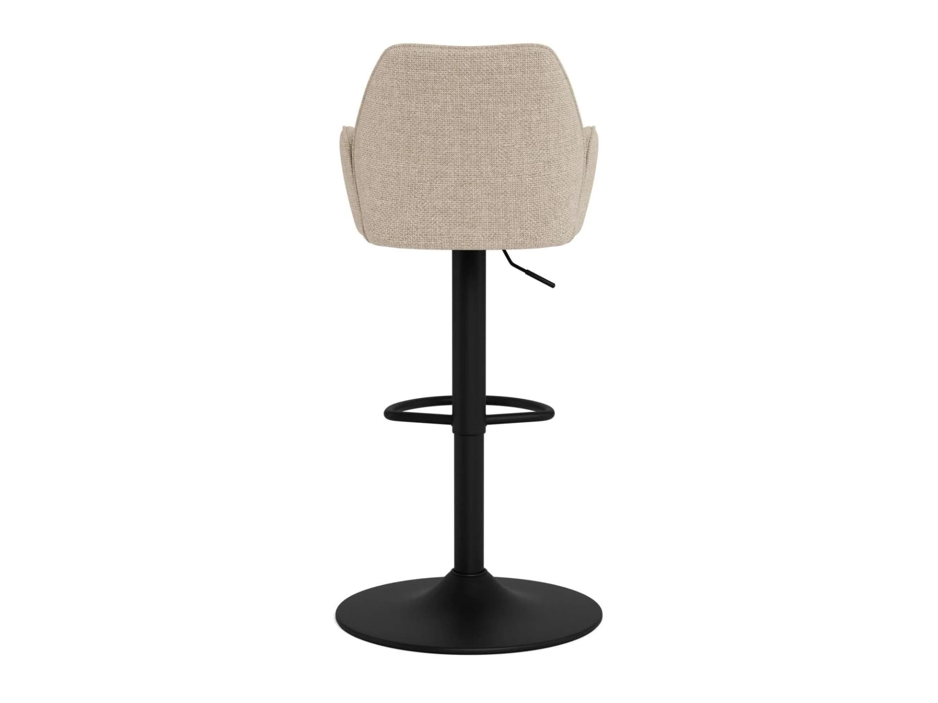 Barhocker ACTONA GROUP Glenda Beige Stoffpolster Gaslift Drehfunktion