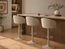 Barhocker ACTONA GROUP Beige mit Gaslift und Drehfunktion Bild 3