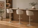 Barhocker ACTONA GROUP Beige mit Gaslift und Drehfunktion Bild 4