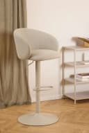 Barhocker ACTONA GROUP Beige mit Gaslift und Drehfunktion Bild 5