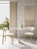 Mid.you Stuhl Absalon Beige Eiche Massivholz Bild 1