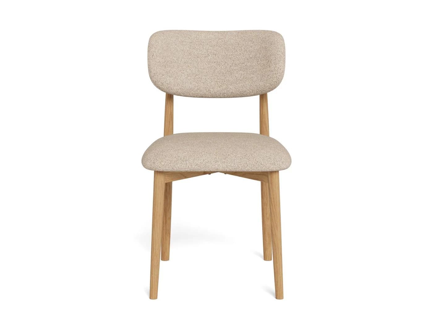 Mid.you Stuhl Absalon Beige Eiche Massivholz - Bild 3