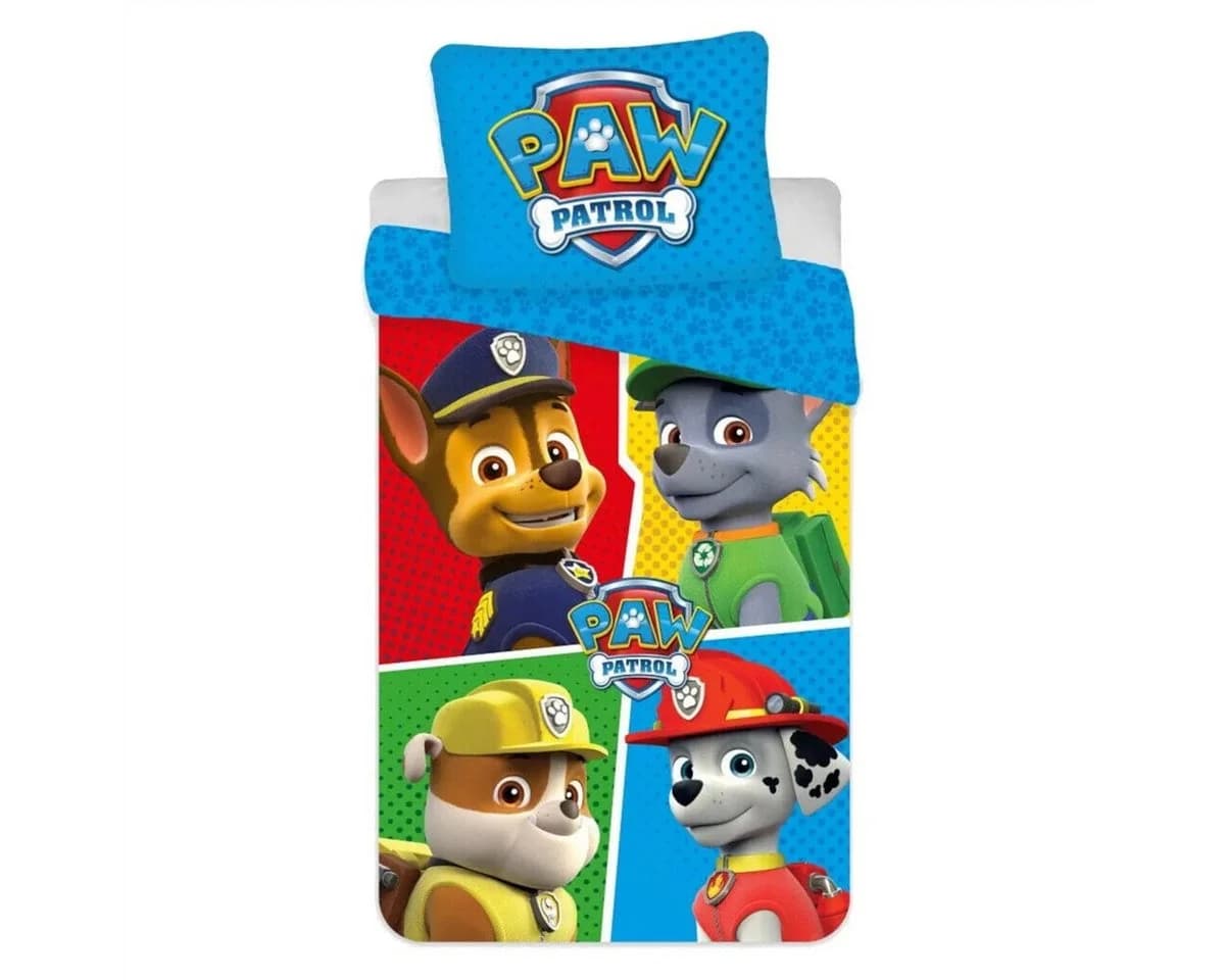 PAW Patrol Babybettwäsche 4 PAW 100x135 cm Baumwolle
