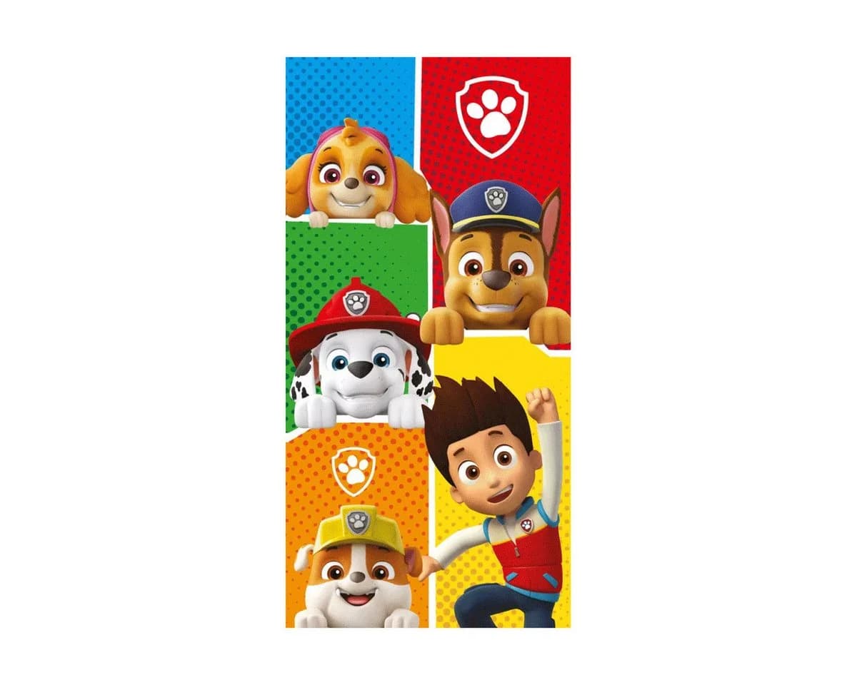 PAW PATROL Duschtuch Ryder & Friends Unisex Kinder Frottee