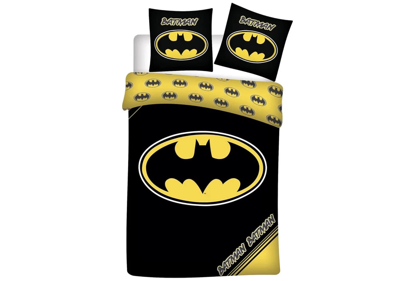 BrandMac Batman Bettwäsche-Set 135x200 & 80x80 Baumwolle - Bild 2
