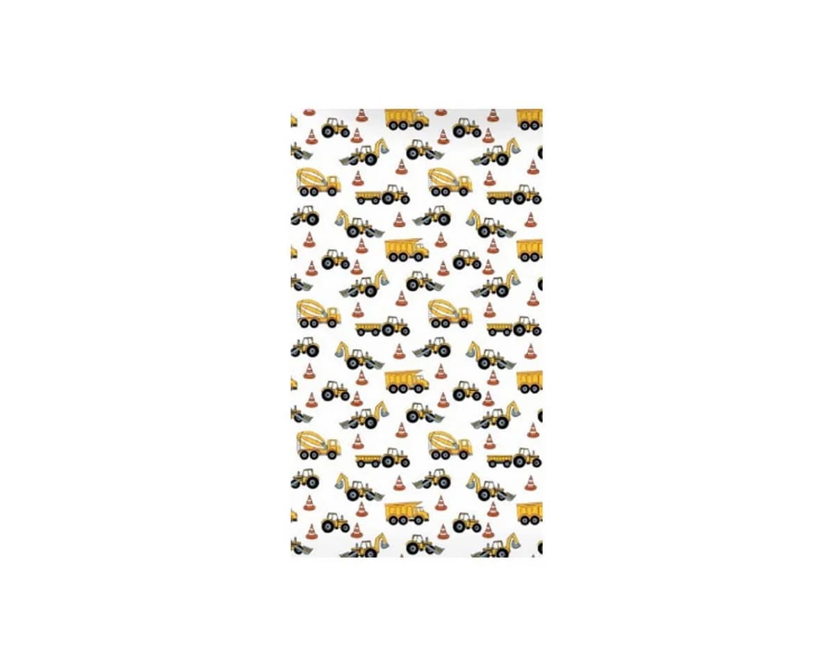 BrandMac Spannbettlaken Baufahrzeuge Kinder Jersey Baufahrzeug-Motiv