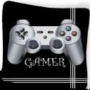 BrandMac Bettwäsche Gamer Set 135x200 cm Schwarz Silber Gaming Controller Bild 1